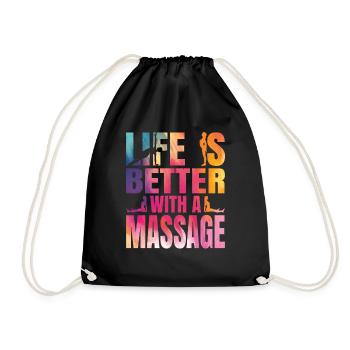 Massothérapie classique pour le masseur - Sac de sport léger - noir - Devant