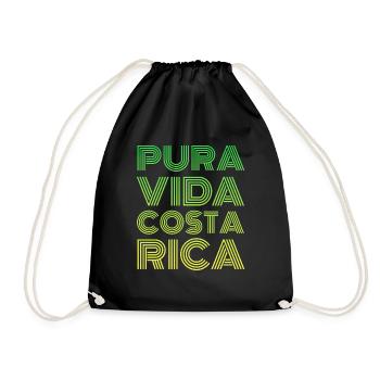 Pura Vida Costa Rica - Sac de sport léger - noir - Devant