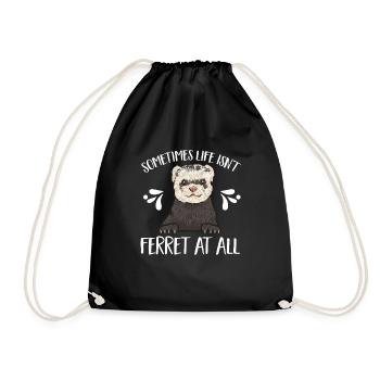 Ferret Owner Ferret - Drawstring Bag - black - Front