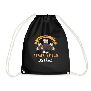 Ferret Owner Ferret - Drawstring Bag - black - Front