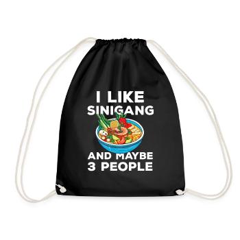 Philippines Philippines Femmes Hommes Cuisine philippine - Sac de sport léger - noir - Devant