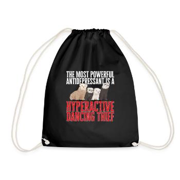 Ferret Owner Ferret - Drawstring Bag - black - Front