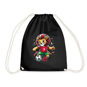 Maroc Maillot Lion Marocain Supporter Football - Sac de sport léger - noir - Devant