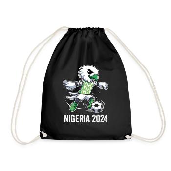 Nigeria 2024 Maillot Aigle Nigérien Supporter Foot - Sac de sport léger - noir - Devant