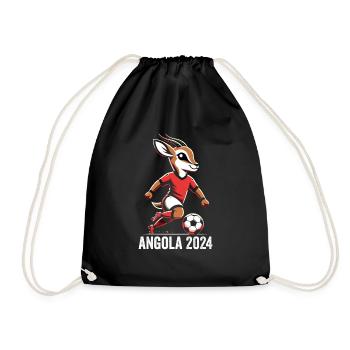 Angola 2024 Maillot Antilope Angolais Football - Sac de sport léger - noir - Devant