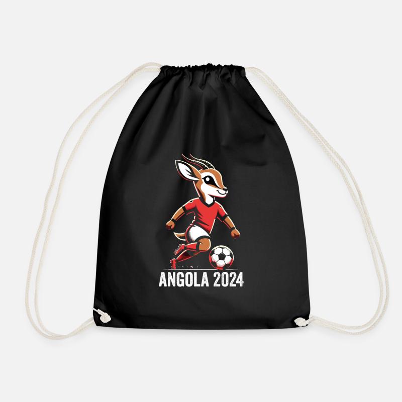 Angola 2024 Angolan Fußball Antilope Trikot - Turnbeutel - Schwarz