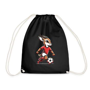 Angola Maillot Antilope Angolais Football Cadeau - Sac de sport léger - noir - Devant