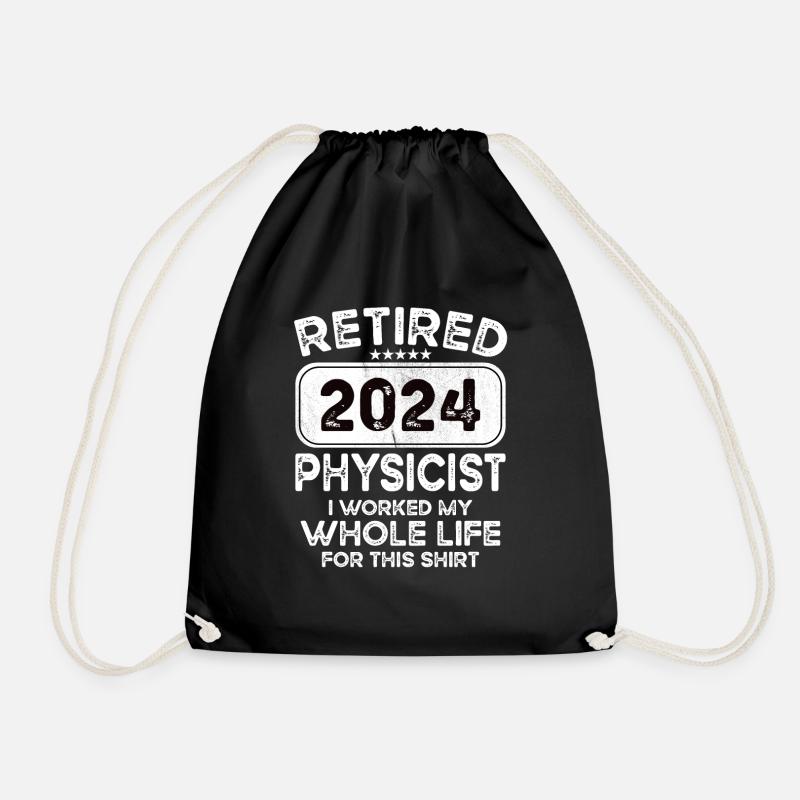 Retired Physicist 2024 - Turnbeutel - Schwarz