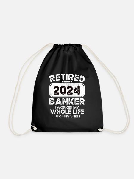 Retired Banker 2024 - Turnbeutel - Schwarz