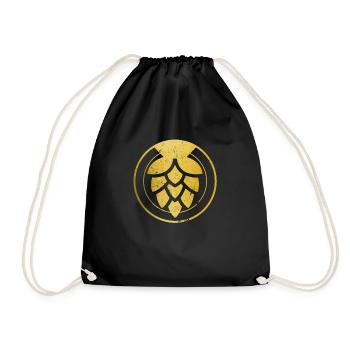 Craft Beer Brewmaster Hops Gift - Drawstring Bag - black - Front