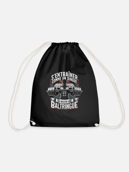 Musculation Baltringue Workout Motivation Fitness - Sac de sport léger - noir
