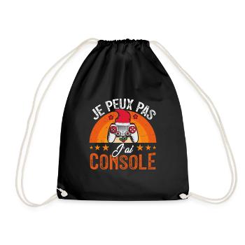 Je peux pas j ai console - Sac de sport léger - noir - Devant