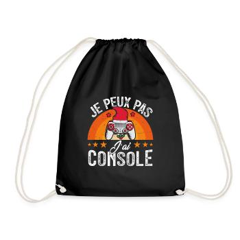 Je peux pas j ai console - Sac de sport léger - noir - Devant