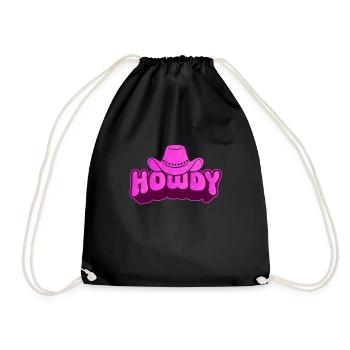 Groovy Howdy Rodeo Pays de l’Ouest Sud - Sac de sport léger - noir - Devant