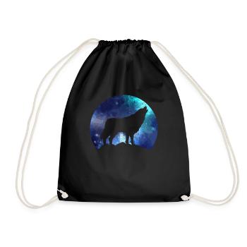 Cadeau de loup - Sac de sport léger - noir - Devant