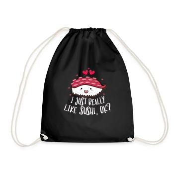 J’aime vraiment les sushis OK 2J’aime vraiment les sushis - Sac de sport léger - noir - Devant