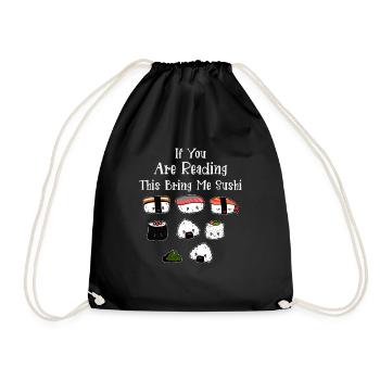 Si vous lisez ceci, apportez-moi des sushisSi vous êtes r - Sac de sport léger - noir - Devant