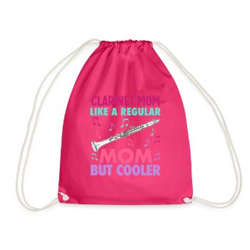 Joueur de clarinette pour fille Femmes Fille Drôle - Sac de sport léger - fuchsia - Devant