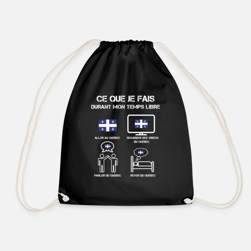 temps libre Québec - Sac de sport léger - noir