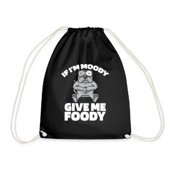 American Bully Drôle Si Je Suis De Mauvaise Humeur Donnez-Moi Gourmand - Sac de sport léger - noir - Devant