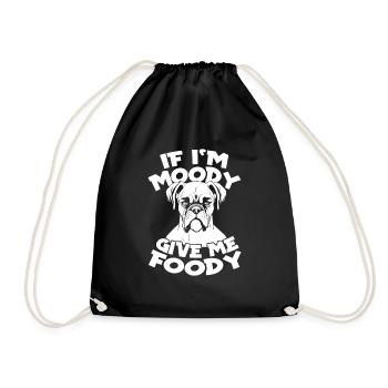 Boxer Chien Allemand Boxer Drôle - Sac de sport léger - noir - Devant