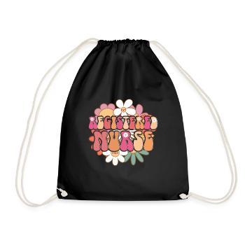 Registered Nurse Krankenschwester Nursing - Drawstring Bag - black - Front