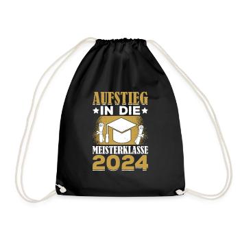 Meisterklasse Meister 2024 Meistertitel - Turnbeutel - Schwarz - Vorne