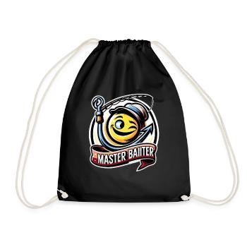 Cheeky Master Baiter Pêche Cartoon T-shirt - Sac de sport léger - noir - Devant