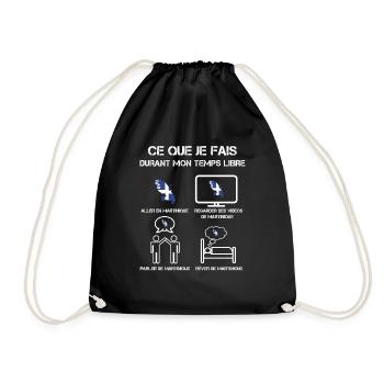 temps libre martinique drapeau - Sac de sport léger - noir - Devant