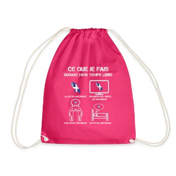 temps libre martinique drapeau - Sac de sport léger - fuchsia - Devant
