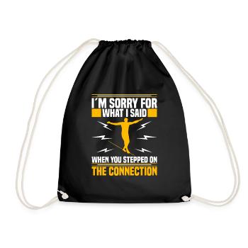 Je suis désolé pour ce que j’ai dit quand vous êtes entré - Sac de sport léger - noir - Devant