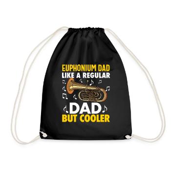 Funny Euphonium Player For Men Women Euphonist - Drawstring Bag - black - Front