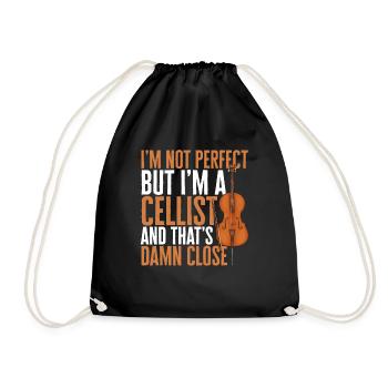 Violoncelliste Violoncelliste Musicien Violoncelle - Sac de sport léger - noir - Devant