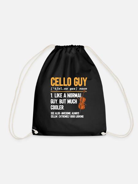 Cellospieler Cellist Musiker Cello - Turnbeutel - Schwarz