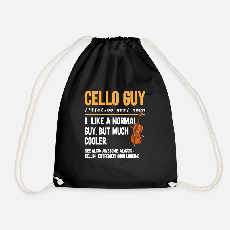 Cellospieler Cellist Musiker Cello - Turnbeutel - Schwarz