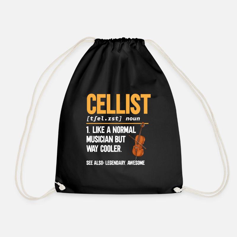 Cellospieler Cellist Musiker Cello - Turnbeutel - Schwarz