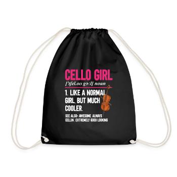 Violoncelliste Violoncelliste Musicien Violoncelle - Sac de sport léger - noir - Devant