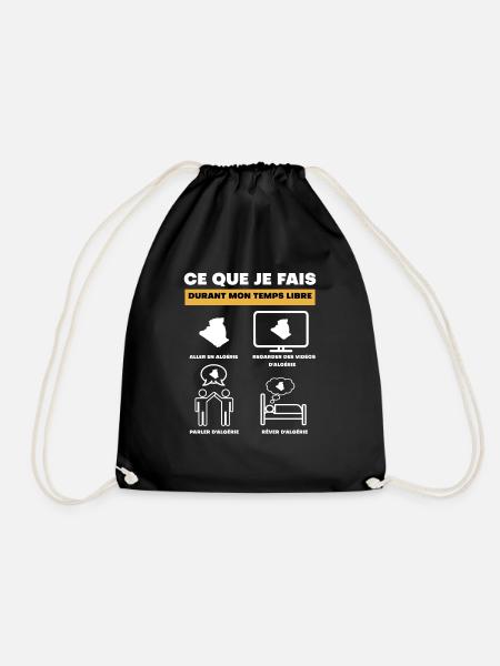 algérie durant temps libre - Sac de sport léger - noir