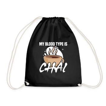 Mon groupe sanguin est chai - Sac de sport léger - noir - Devant