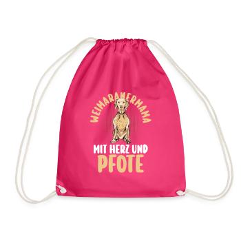 Braque de Weimar chien - Sac de sport léger - fuchsia - Devant