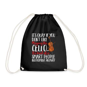 Violoncelliste Violoncelliste Musicien Violoncelle - Sac de sport léger - noir - Devant