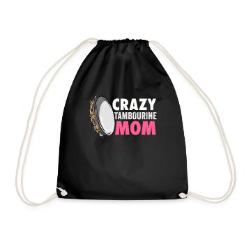 Tambourin Pour Hommes Femmes Drôle Joueur De Tambourin - Sac de sport léger - noir - Devant