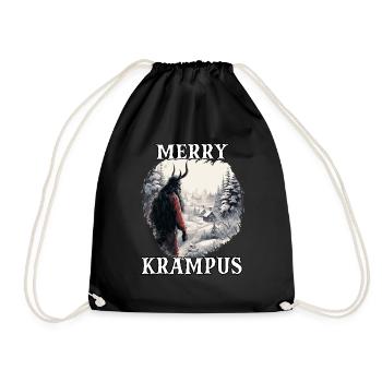 Krampus T | Krampus costume Kramperl | Santa Claus - Sac de sport léger - noir - Devant