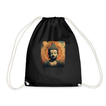 Buddhism Yoga Buddhist Zen Meditation Buddha - Drawstring Bag - black - Front
