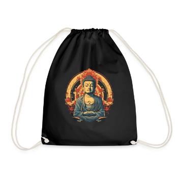 Buddhismus Yoga Buddhist Zen Meditation Buddha - Turnbeutel - Schwarz - Vorne