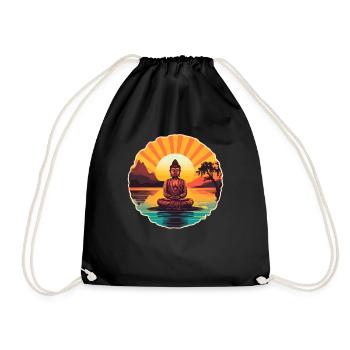 Buddhismus Yoga Buddhist Zen Meditation Buddha - Turnbeutel - Schwarz - Vorne