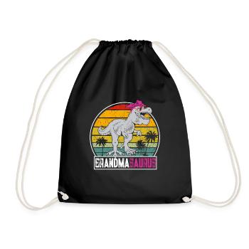 Omasaurus T Rex Dinosaure Granny Saurus - Sac de sport léger - noir - Devant
