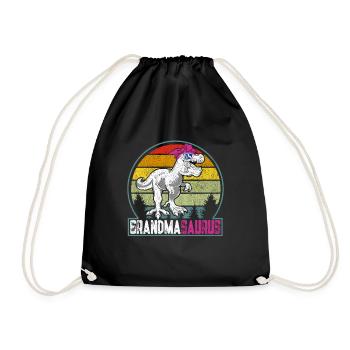 Omasaurus T Rex Dinosaure Granny Saurus - Sac de sport léger - noir - Devant