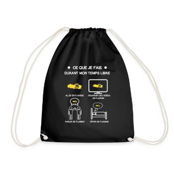 Gift Flanders Free Time Travel - Drawstring Bag - black - Front