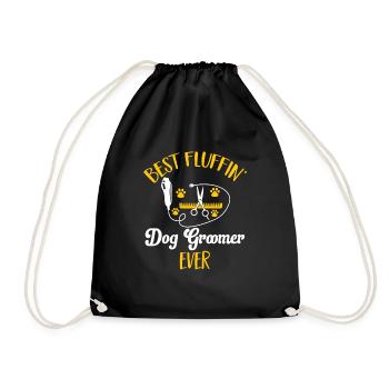 Salon de coiffure pour chiens - Sac de sport léger - noir - Devant